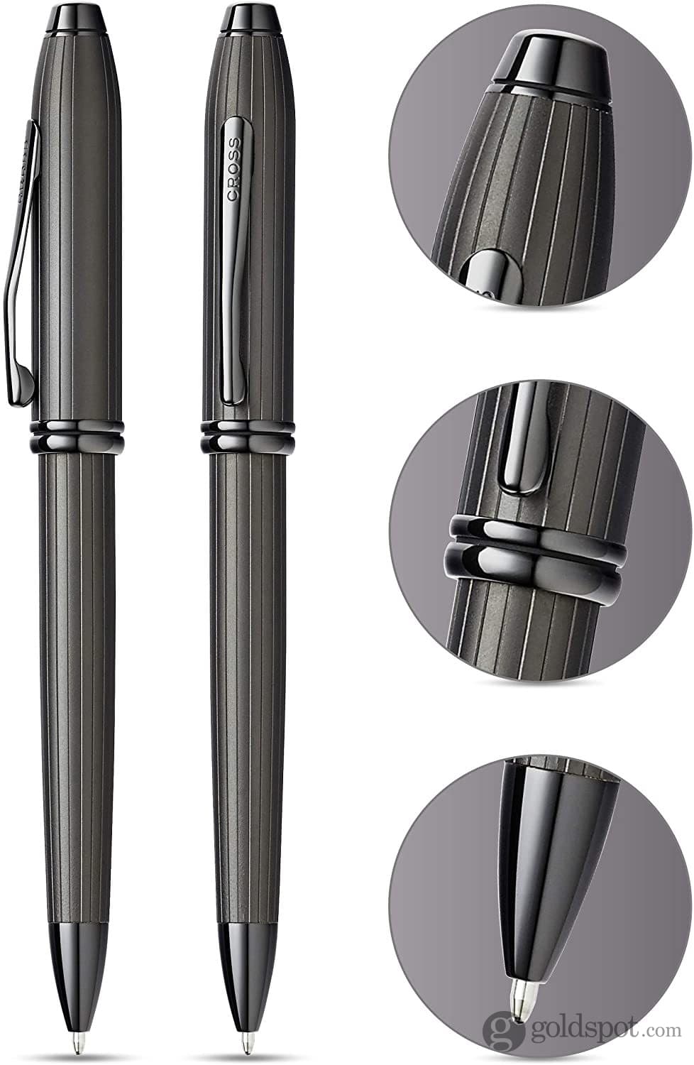Cross Townsend Matte Black Ballpoint Pen - Premium Writing Instrument for Business, Gifts & Everyday Use
