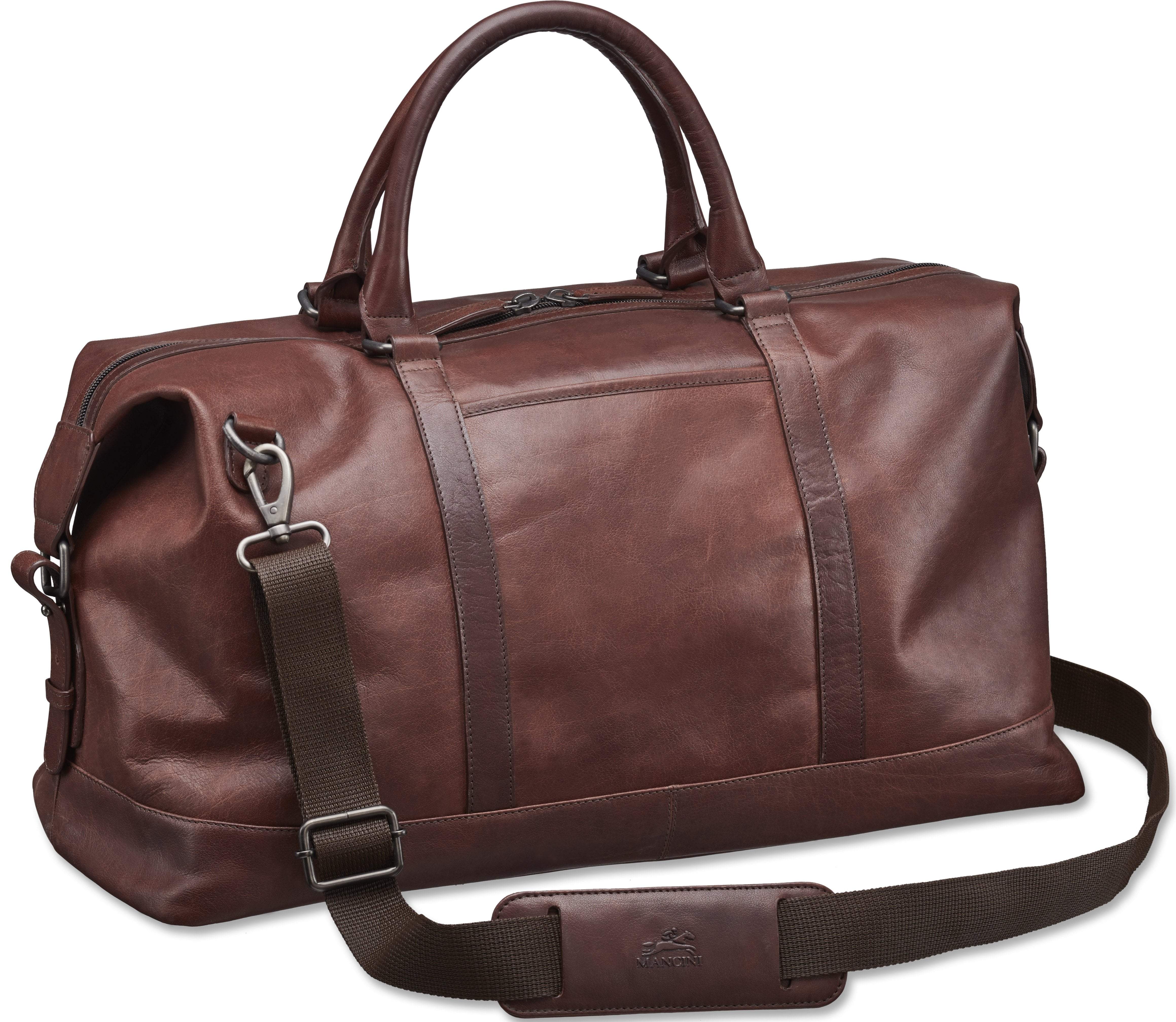 Mancini BUFFALO Carry On Luggage - Lightweight Durable Travel Bag for Airplane, Business Trips & Weekend Getaways