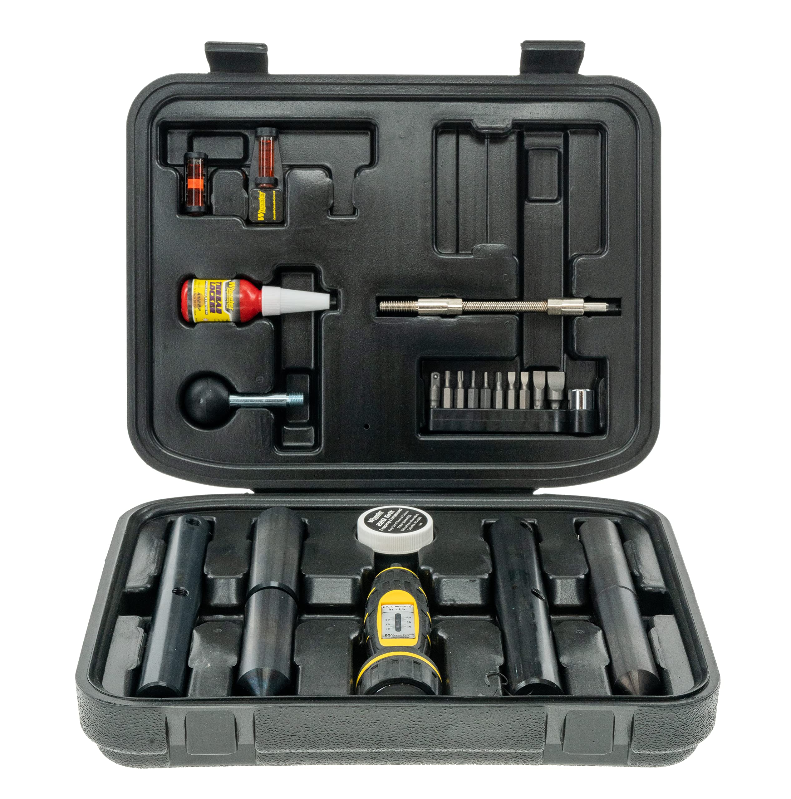 **Wheeler Scope Mounting Combo Kit with FAT Wrench, Alignment Bars, Lapping Bars & Storage Case – Fits 1 Inch & 30mm Rings – Perfect for Rifle Scope Installation & Gunsmithing**    *(Use Case: Ideal for hunters, competitive shooters, and gunsmiths to ensure precise scope alignment and secure mounting for improved accuracy.)*