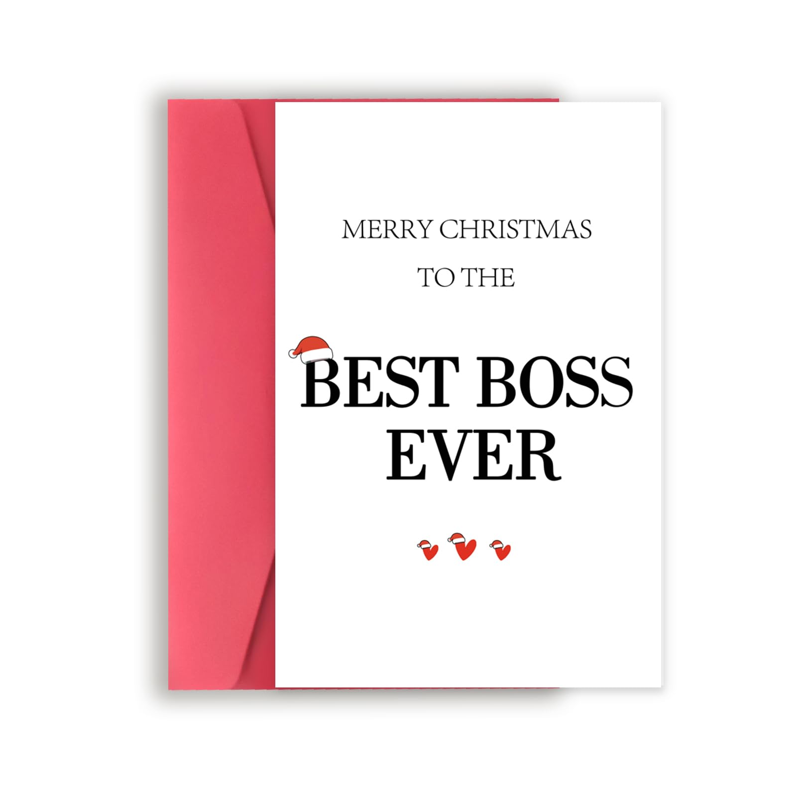 Funny Christmas Cards for Boss & Mentor - Humorous Holiday Greeting Cards for Employees to Gift Their Manager - Best Christmas Card Gifts for Women & Men Bosses - Perfect for Office Celebrations & Holiday Wishes