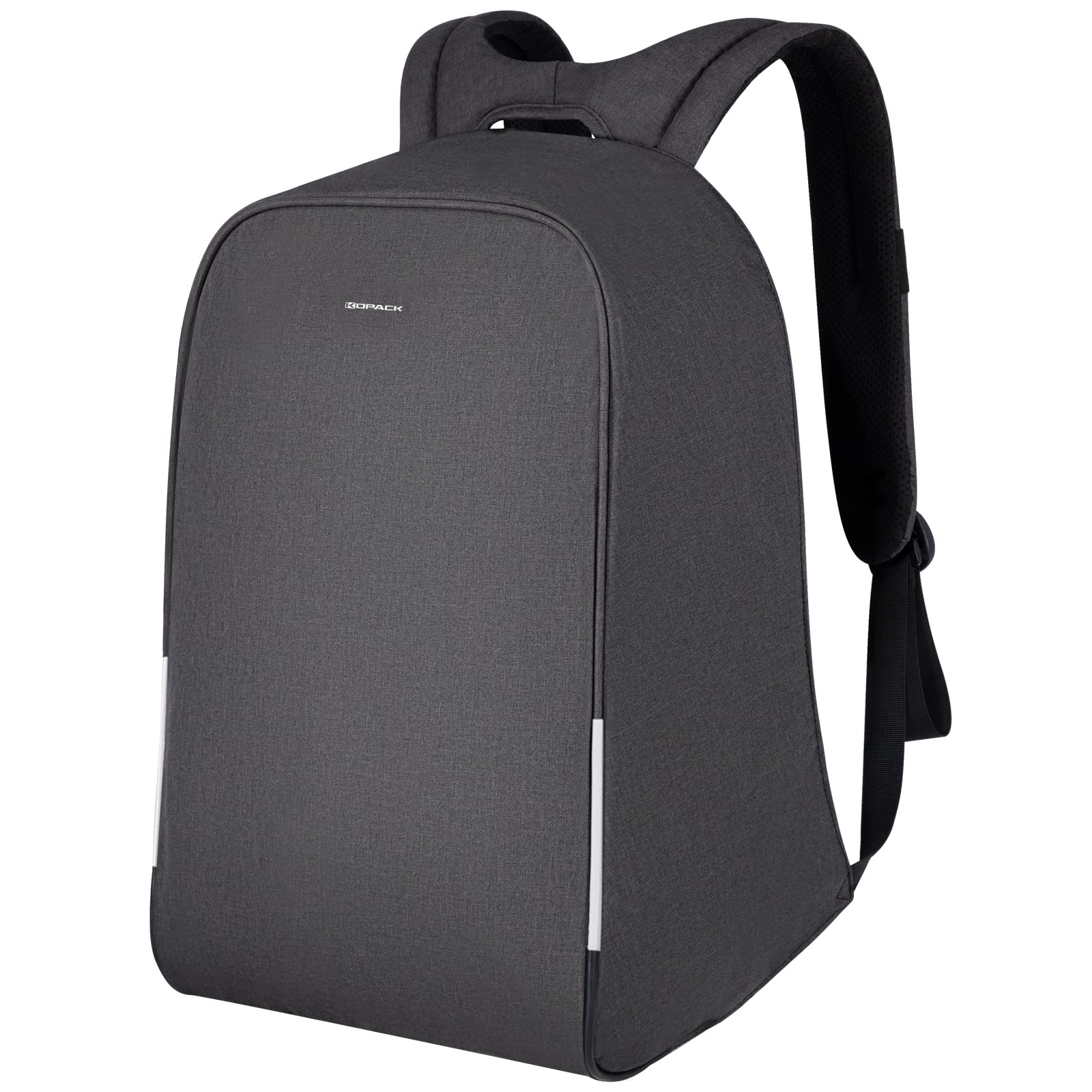 KOPACK 17 Inch Anti-Theft Laptop Backpack for Men & Women - Hidden Zipper USB Charging Port & Rain Cover - Business Travel Commute Backpack for Work, School & College Use
