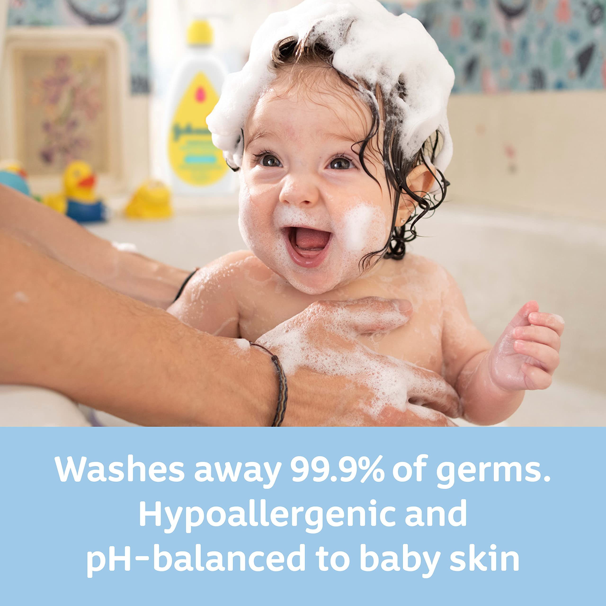 Johnson's Baby Wash & Shampoo - Tear-Free 2 Pack for Sensitive Skin | Bath Time & Daily Hygiene