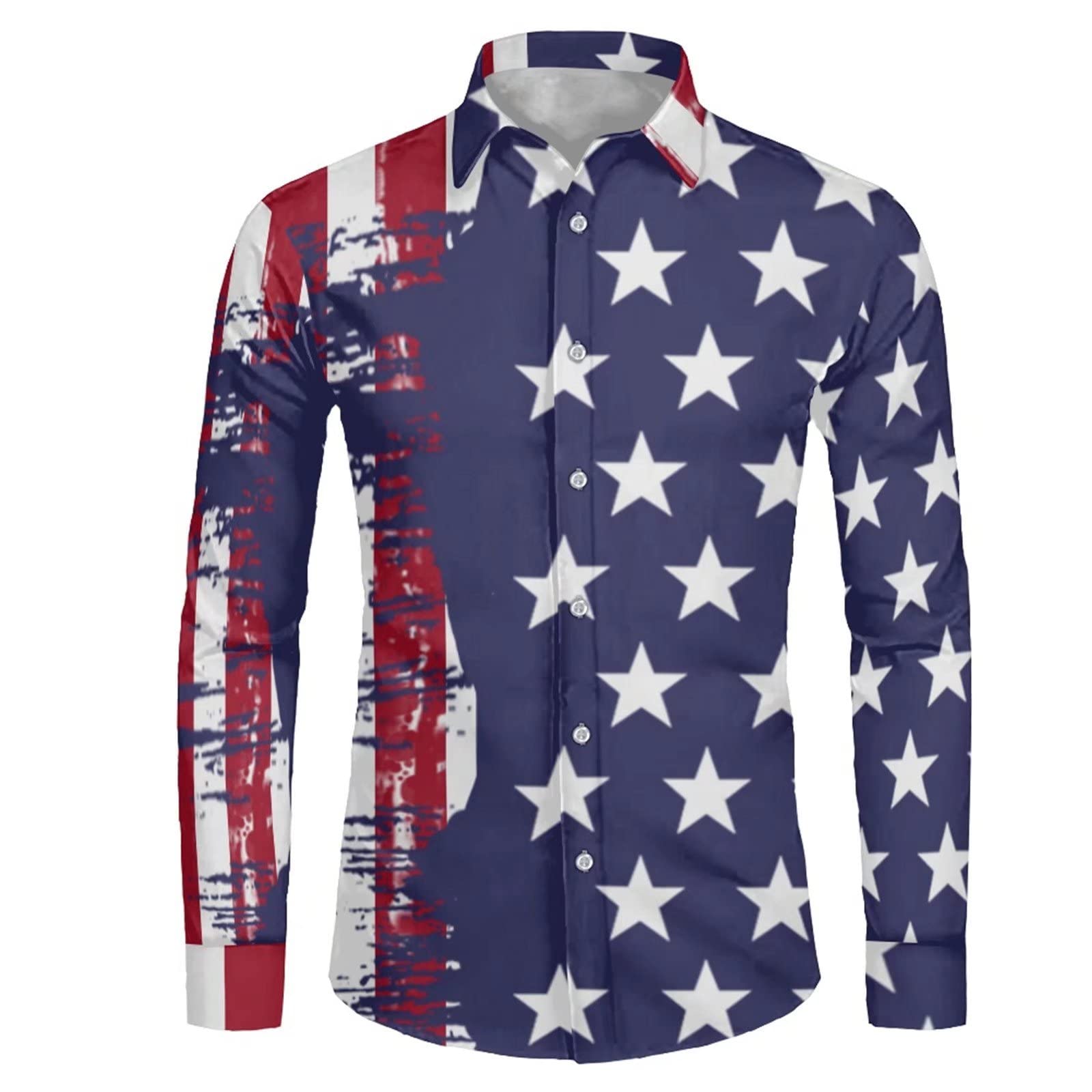 Vibrant Rainbow Hawaiian Shirts for Men - Long Sleeve Casual Button Down Shirts, Breathable & Comfortable, Sizes XS-4XL - Perfect for Beach Parties, Summer Vacations & Tropical Getaways