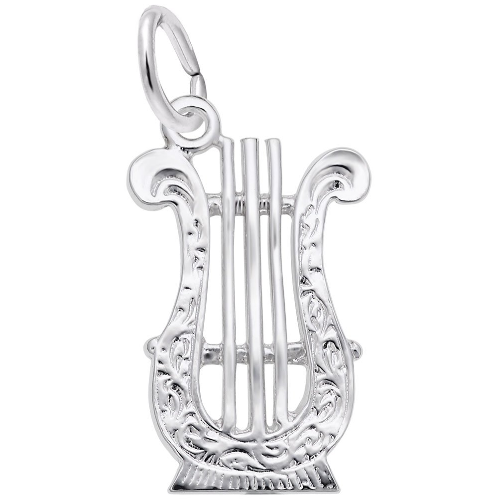 Lyre Charm Pendant - Elegant Silver & Gold Charms for Bracelets & Necklaces - Perfect for DIY Jewelry Making & Gift Giving