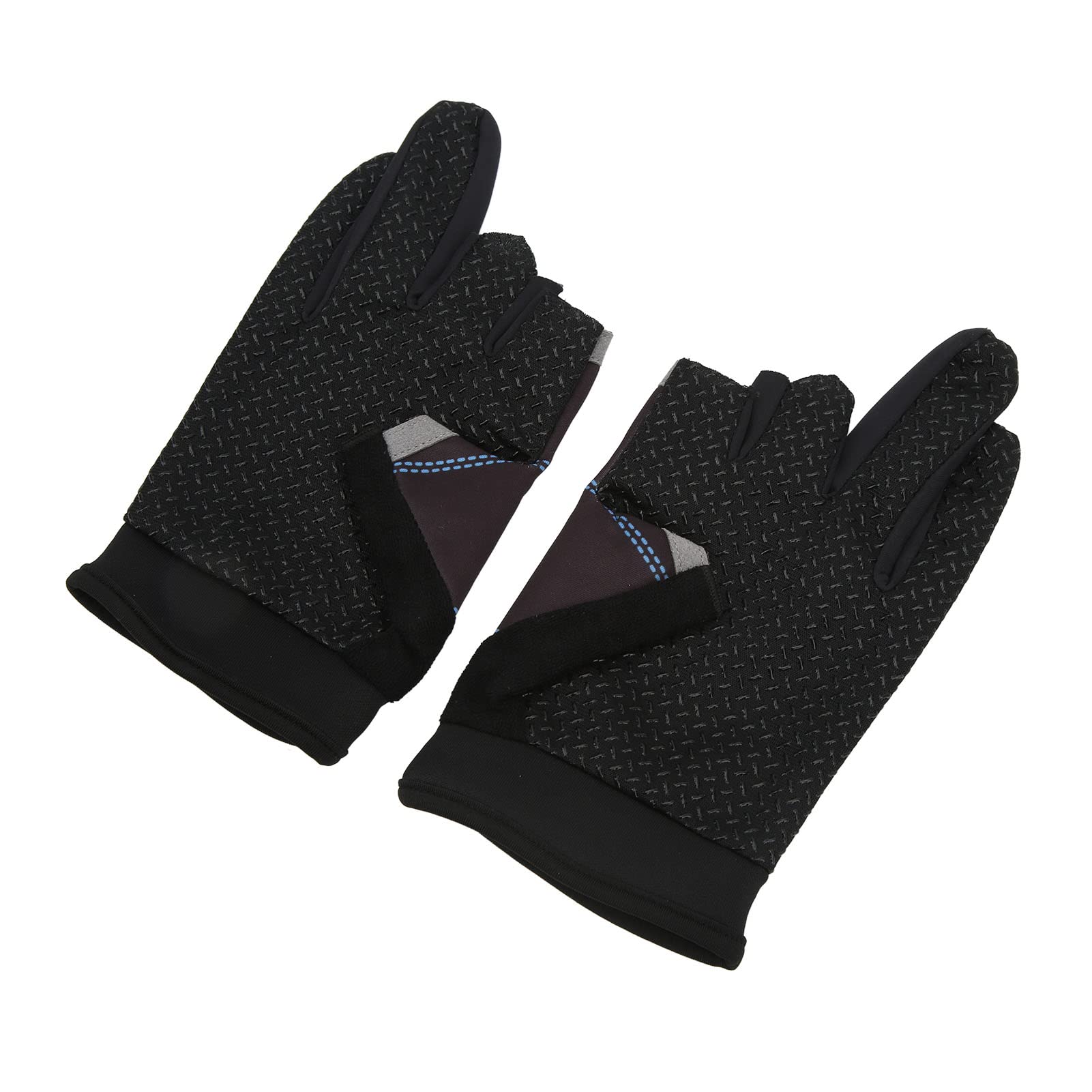 Premium Fingerless Fishing Gloves - Non-Slip Nylon Gloves for Anglers - Ideal for Fly Fishing, Kayak Fishing & Cold Weather Protection