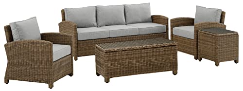 Brown With Gray Cushions