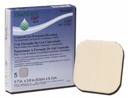 ConvaTec DuoDERM CGF Hydrocolloid Wound Dressing 6x6 Inches - Advanced Wound Care for Ulcers, Burns & Post-Surgical Healing | Ideal for Home Healthcare & First Aid Kits