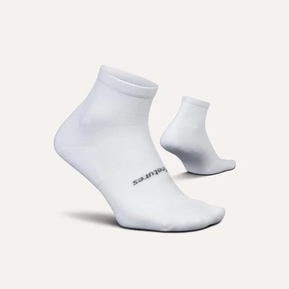 Feetures High Performance Ultra Light Quarter Length Socks - Breathable Running Socks for Men & Women - Perfect for Marathon, Gym Workouts & Outdoor Activities