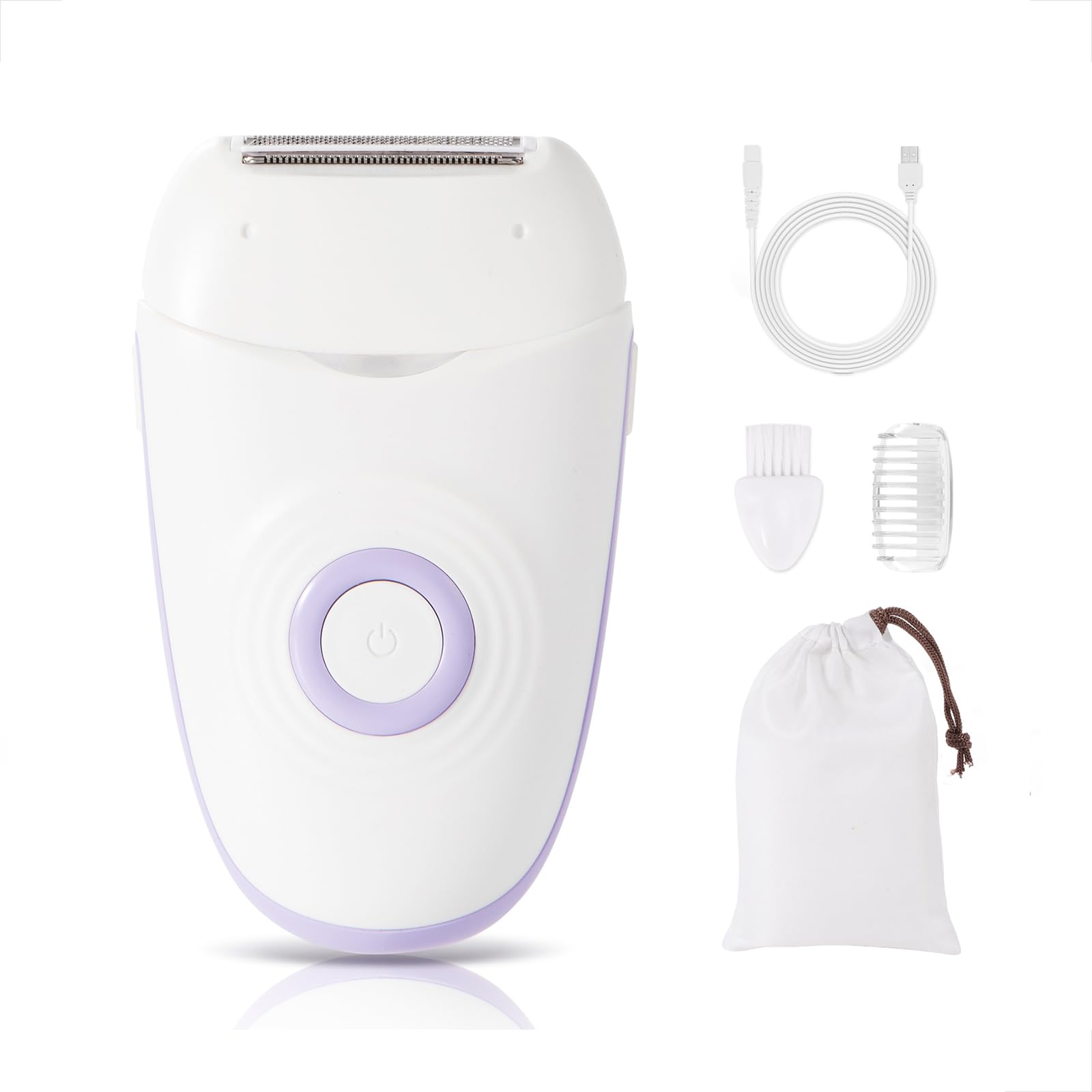 YHC Women's Electric Razor - Cordless Waterproof Bikini & Body Shaver for Legs, Underarms, Smooth Skin, USB Rechargeable with Travel Lock - Perfect for Travel, Gym & Quick Hair Removal at Home