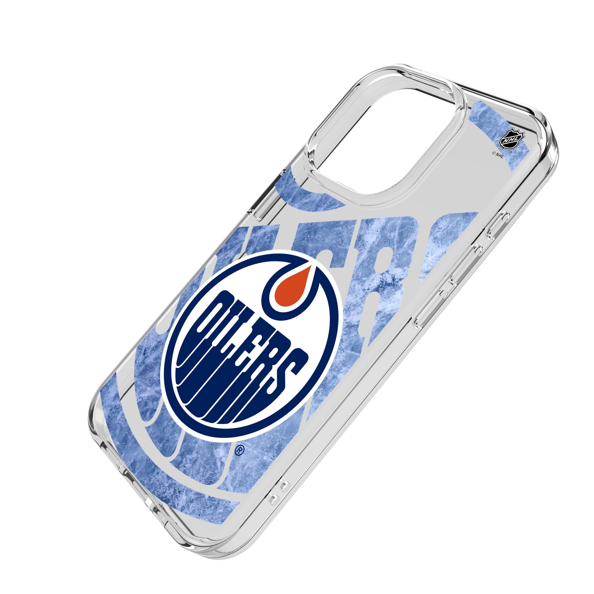 Edmonton Oilers Ice Tilt Clear iPhone Case for iPhone 14/13/12/11 Pro Max - Shatterproof Protective Cover for Hockey Fans - Perfect for Game Day & Everyday Use
