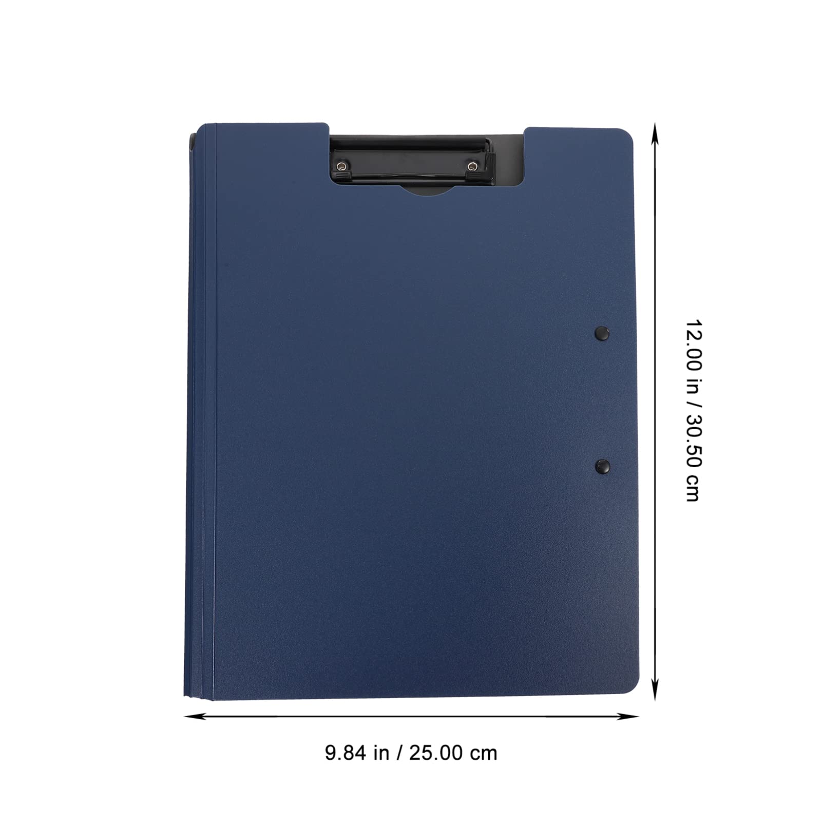Blue Plastic File Folders with Clipboard - A4 Letter Size, Durable Plastic File Holder for Home & Office Organization, Menu Storage, Writing Pad, Book & Paperboard - Perfect for School, Work & Document Management