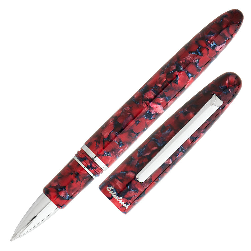 Esterbrook Estie Rollerball Pen - Scarlet Red with Palladium Trim - Premium Writing Instrument for Office, Journaling & Gift Giving