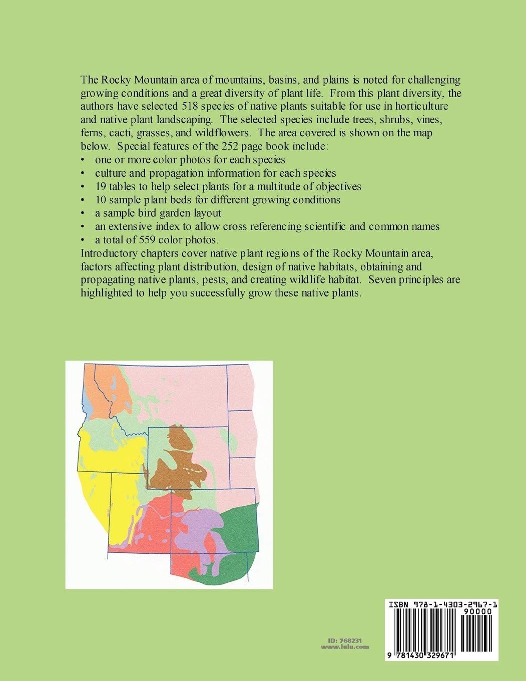Native Plants of the Rocky Mountain Area - Best Perennials for High Altitude Gardening | Perfect for Xeriscaping & Wildlife Gardens
