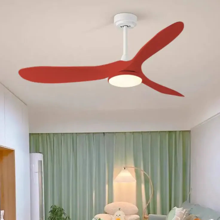 3-Blade Modern Ceiling Fan with LED Light - Energy Efficient Quiet Operation for Bedroom, Living Room & Office