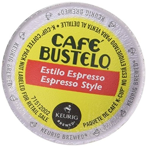Cafe Bustelo Espresso Style Coffee Pods - 48 Count K-Cups Compatible with Keurig Brewers | Rich & Bold Flavor for Morning Energy or Afternoon Pick-Me-Up