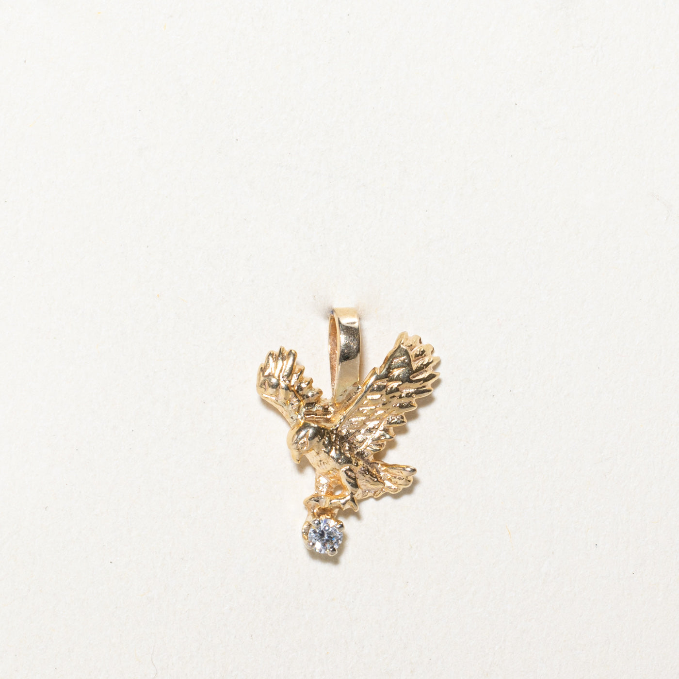 0.05ct Diamond Eagle Pendant Necklace - Elegant Jewelry Gift for Men & Women - Perfect for Weddings, Anniversaries, and Special Occasions