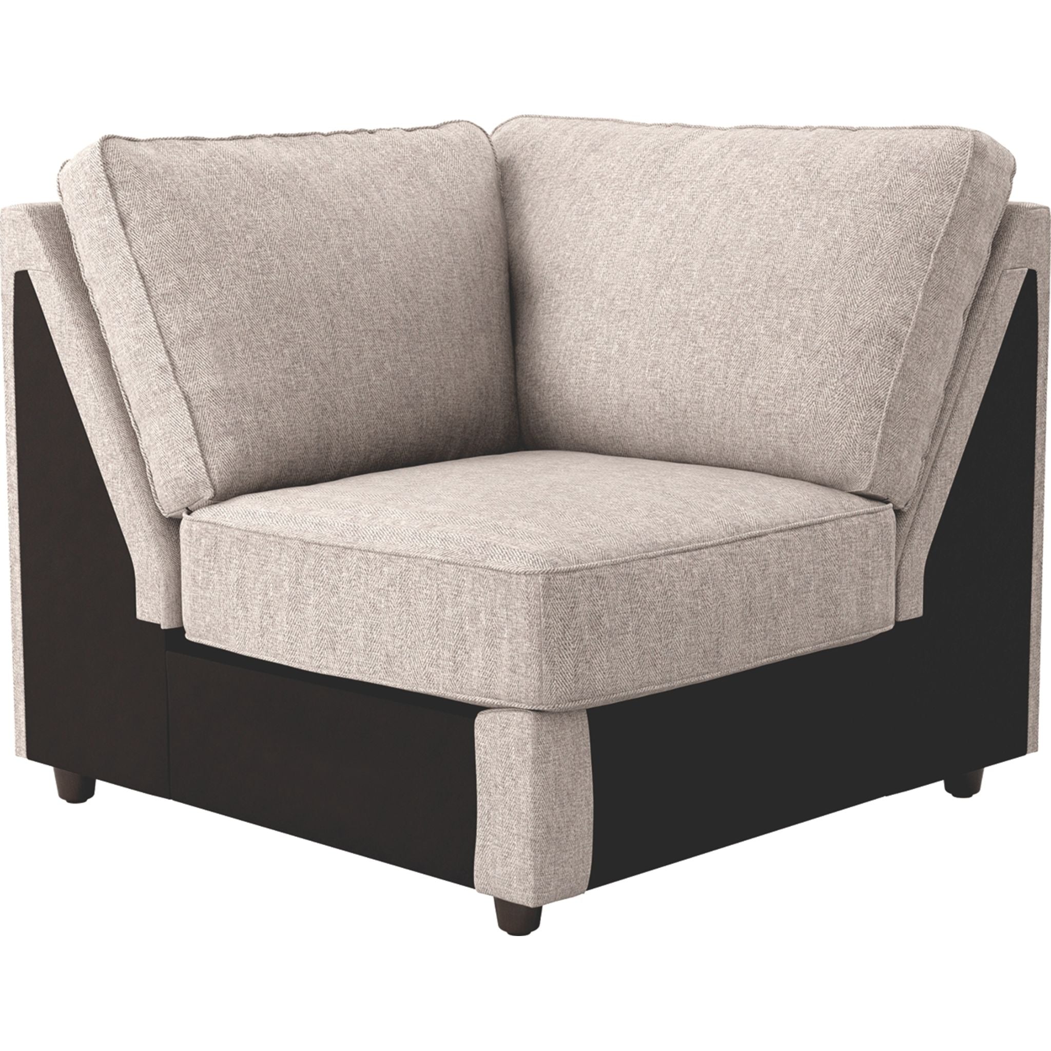 Ashlor Exclusive 5-Piece Sectional Sofa Set - Modern L-Shaped Couch with Ottoman for Living Room, Family Room & Home Theater