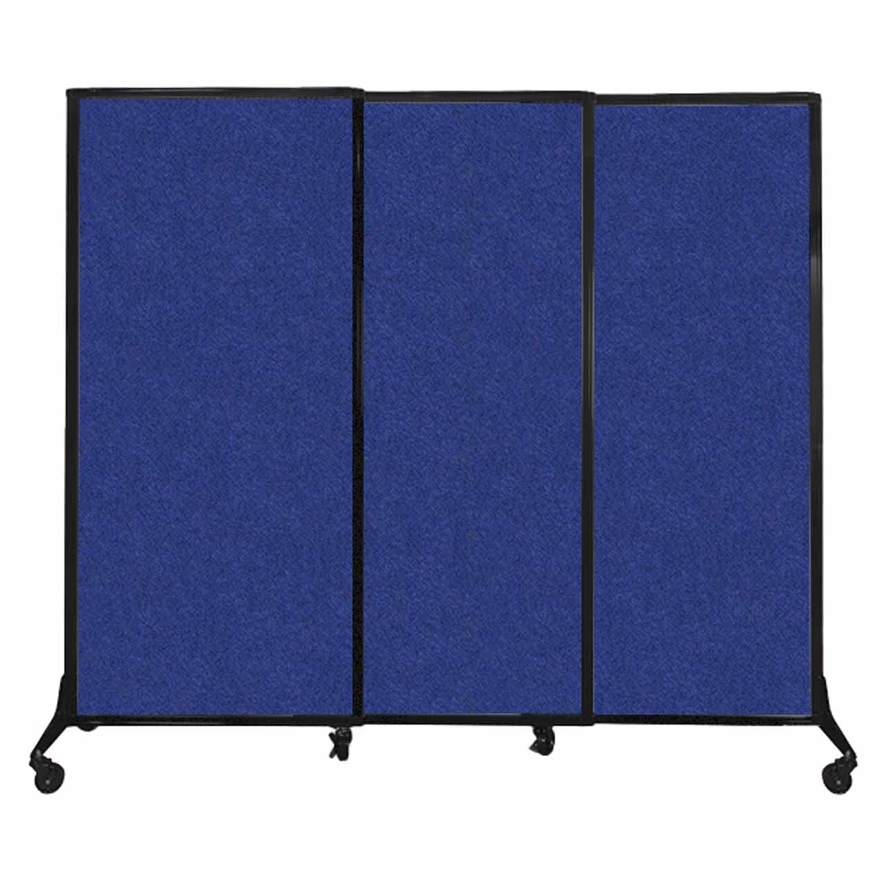 Versare QuickWall 3-Panel Sliding Portable Room Divider - 7' Wide x 5'10