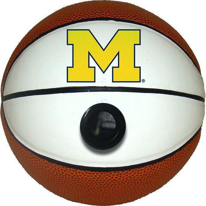 Michigan Wolverines College Basketball Collectible Miniature Basketball with Picture - Perfect for Fans, Sports Memorabilia Collectors & Home Decor