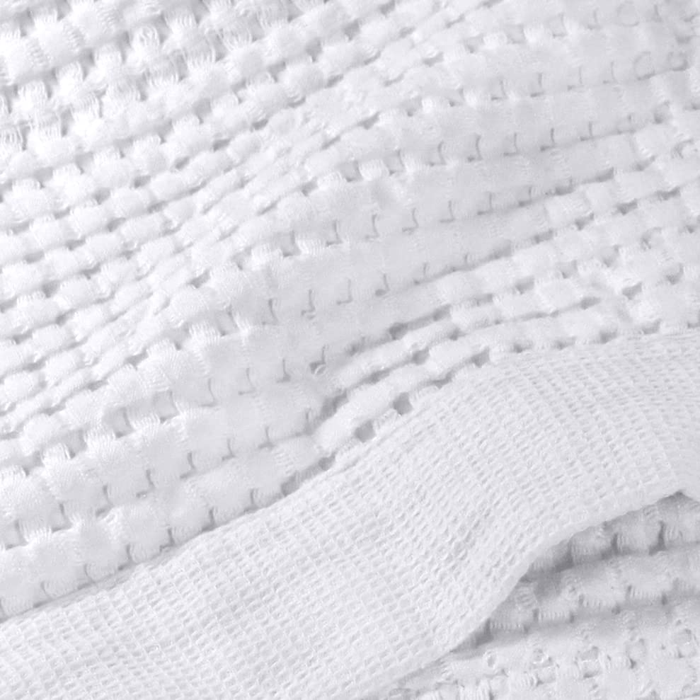 GILDEN TREE Quick Dry Waffle Bath Towel Set - 2 Pack Luxury Large Bath Sheets 40x80 Inches, Ultra Absorbent & Soft Thin Towels for Spa, Beach, Gym - Modern Style (White)