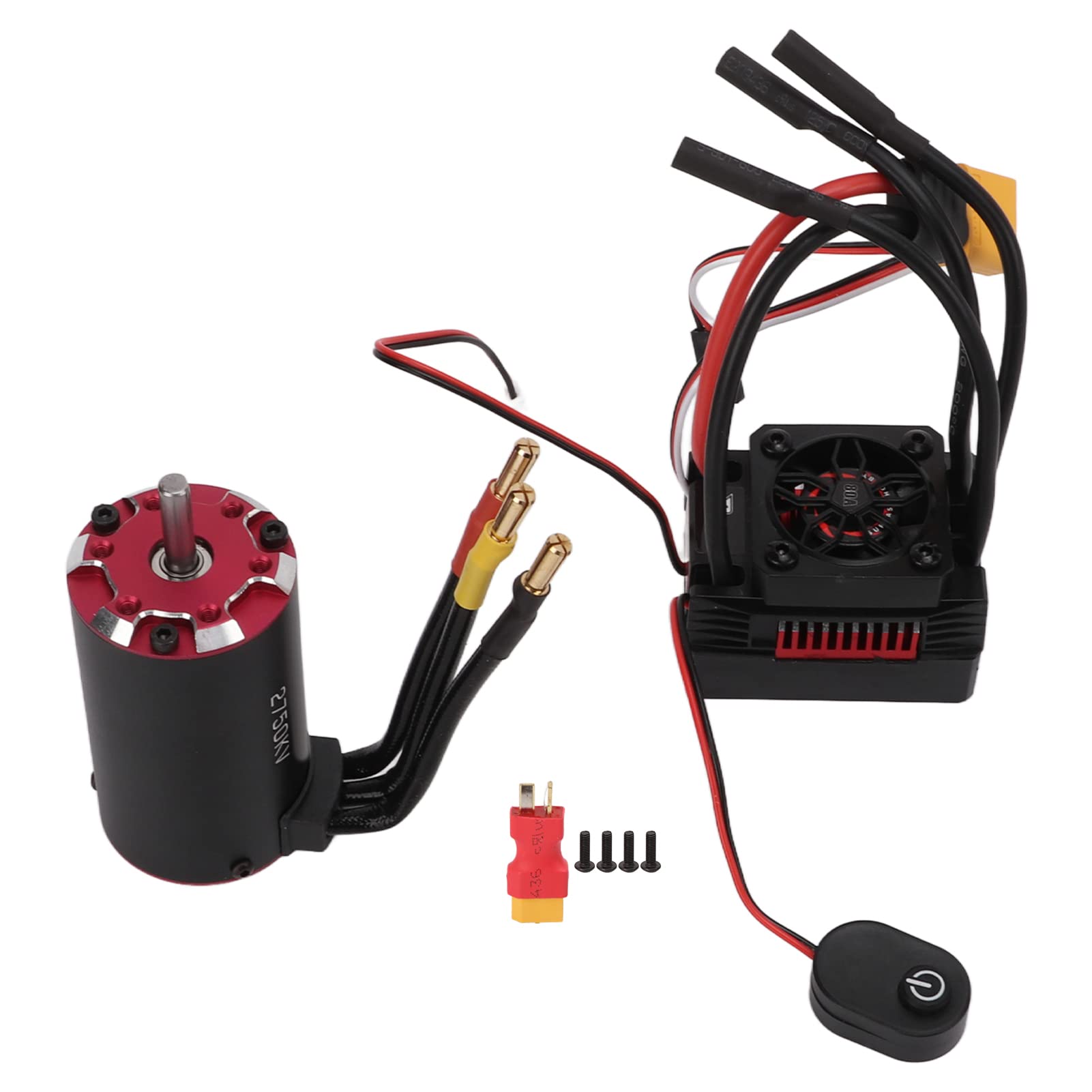 Shanrya Supersonic Brushless Motor - High Toughness Explosion Proof 4 Pole Motor for 1/10 RC Cars - Perfect for Racing, Off-Road & Drifting Performance
