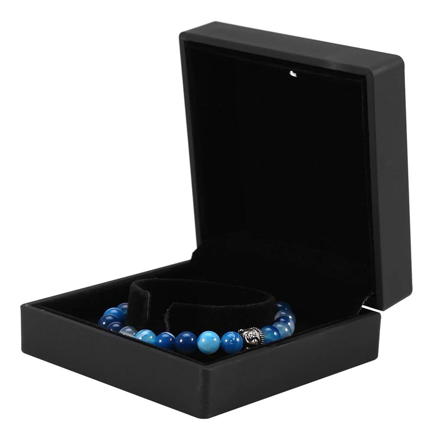 LED Lighted Jewelry Gift Box - Premium Velvet Lined Display Case for Rings, Necklaces, Bracelets & Earrings - Perfect for Wedding, Engagement & Anniversary Gifts - Elegant Jewelry Storage & Presentation Box for Special Occasions