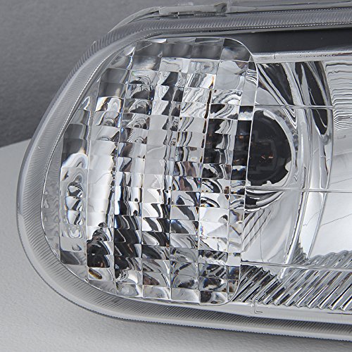 AKKON Replacement Chrome Bezel Headlights for Buick Century & Regal - Driver & Passenger Side Headlamp Pair - Perfect for Night Driving & Enhanced Visibility