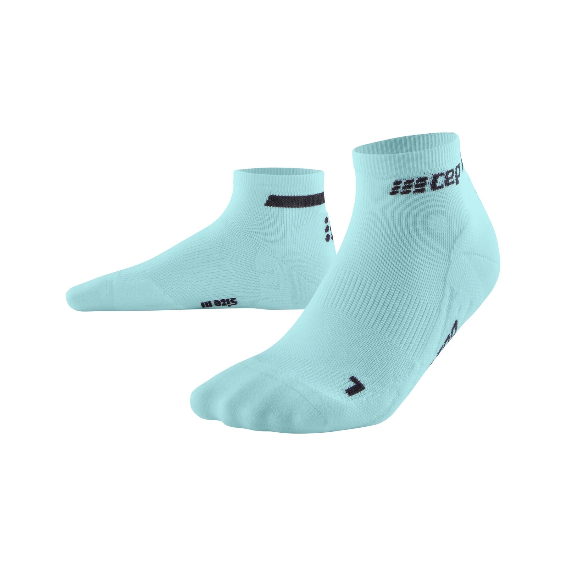 CEP Men's The Run Socks Low Cut v4 - Light Blue Performance Running Socks for Marathon, Gym & Everyday Wear
