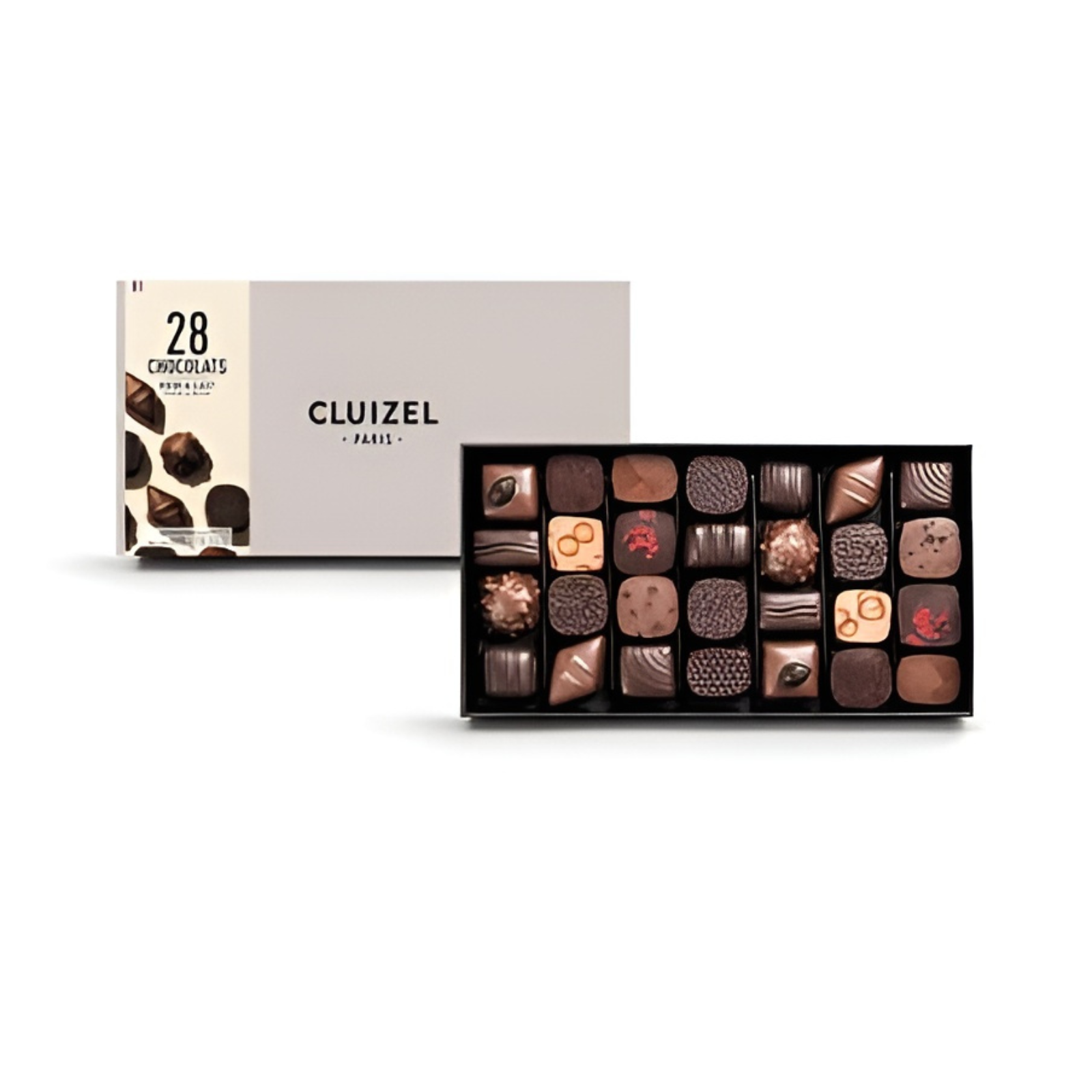 Premium Cluizel Chocolate Truffle Gift Box - 28 Pcs Gourmet Milk & Dark Chocolate Assortment (305g) - Perfect for Holidays, Corporate Gifts & Special Occasions