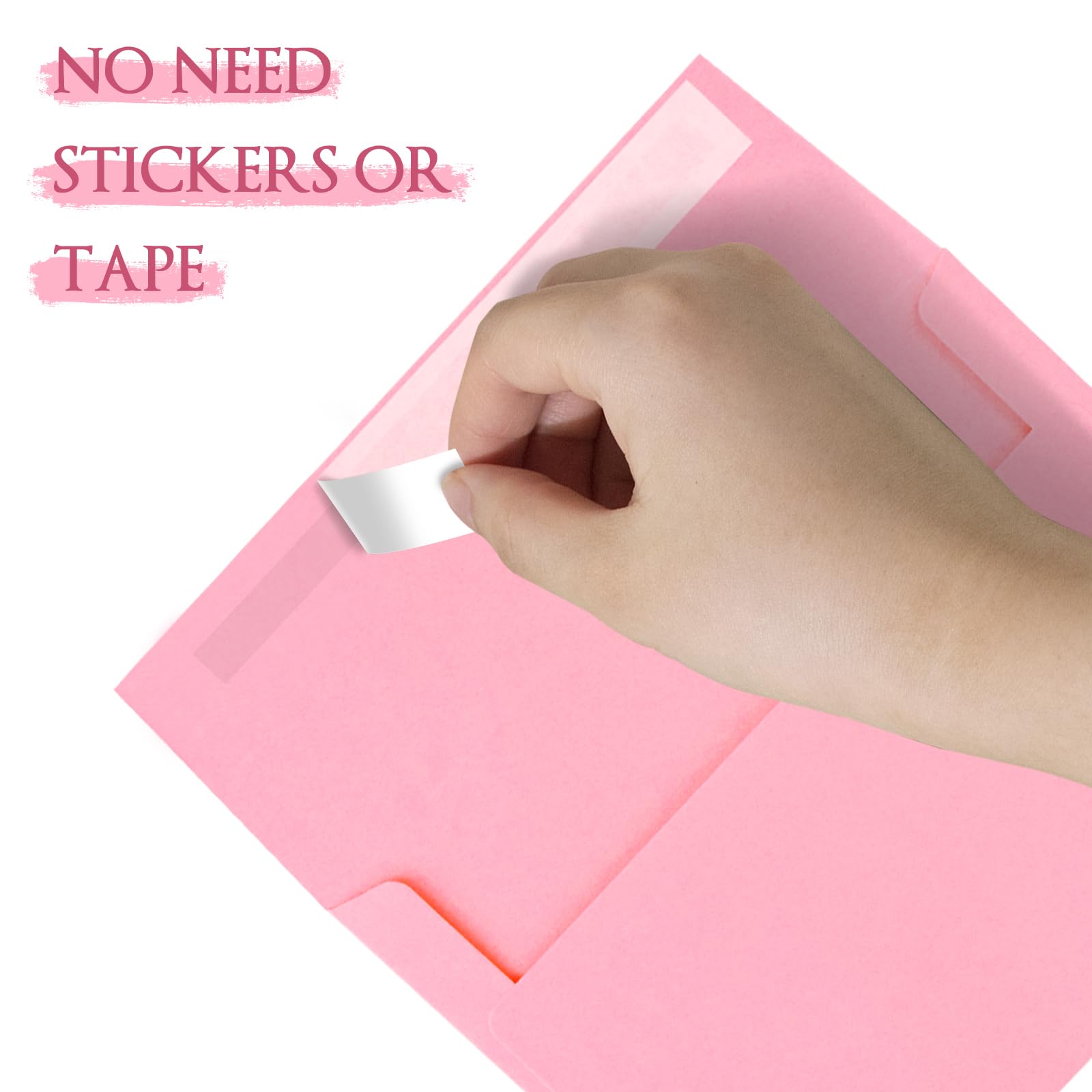AZAZA 50 Pack A2 Envelopes 4.37x5.75 Inches - Pink Self Seal Printable Invitation Envelopes for Wedding, Baby Shower, Greeting Cards & Stationery - Perfect for DIY Crafts, Mailing & Special Occasions