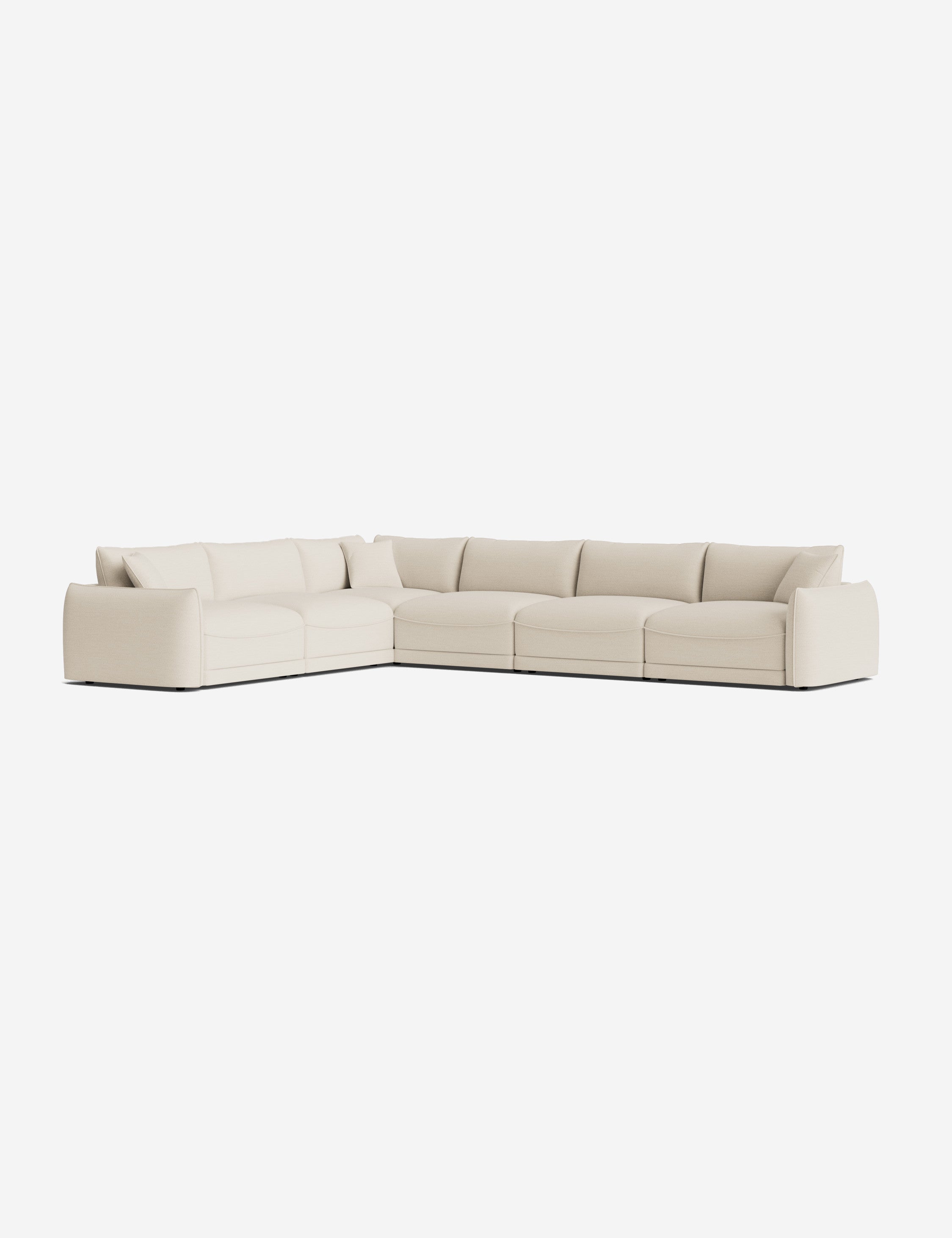 Balmer Modular Corner Sectional Sofa - Modern L-Shaped Couch with Reversible Chaise, Soft Fabric Upholstery for Living Room, Family Room & Home Theater Comfortable Seating