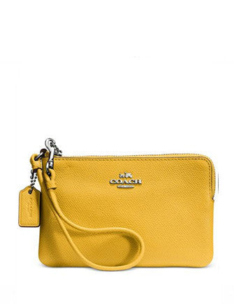 Coach Embossed Small Leather Zip Wristlet - Stylish Crossbody Wallet for Women | Perfect for Everyday Use, Travel & Night Out
