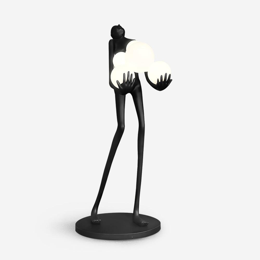 Modern Embrace Sculpture Floor Lamp - Elegant Home Decor for Living Room, Bedroom & Office - Perfect for Ambient Lighting & Stylish Interior Design