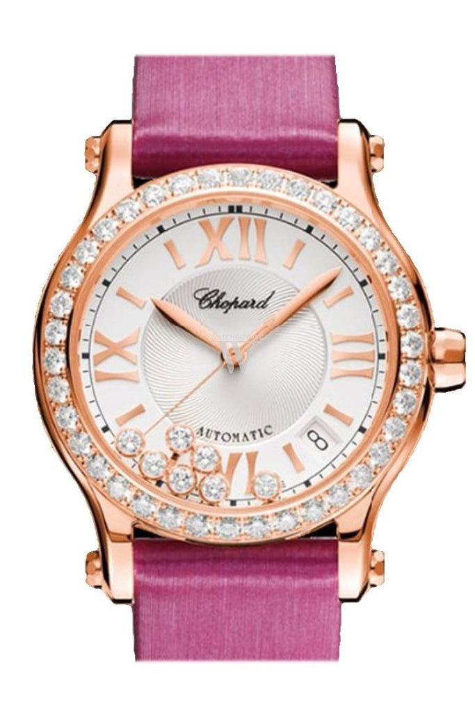 Chopard Happy Sport 36mm 18k Rose Gold & Diamond Automatic Women's Watch 274808-5003 | Luxury Swiss Timepiece for Gifts, Special Occasions & Everyday Elegance