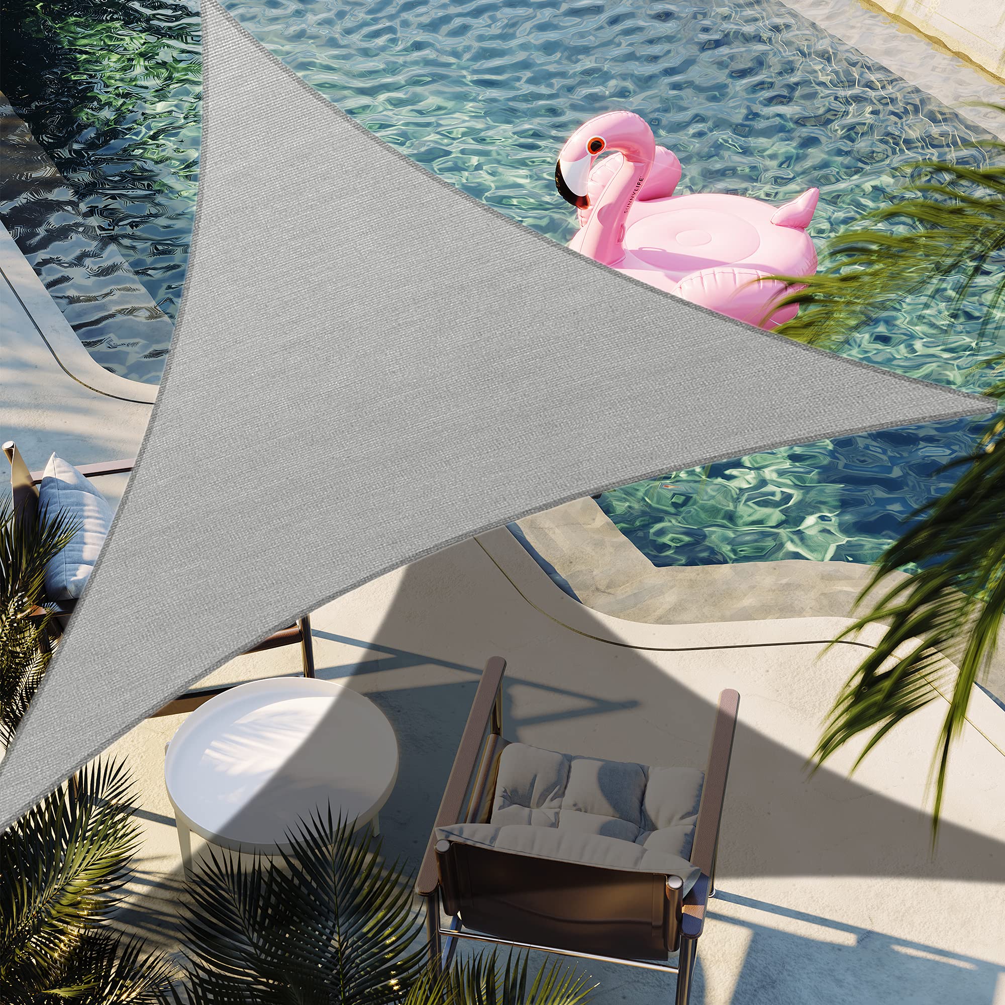 15' x 19' x 24.2' Right Triangle Sun Shade Sail - UV Block Canopy with Durable Fabric (Custom Sizes Available) - Perfect for Patio, Poolside, Garden, and Outdoor Relaxation