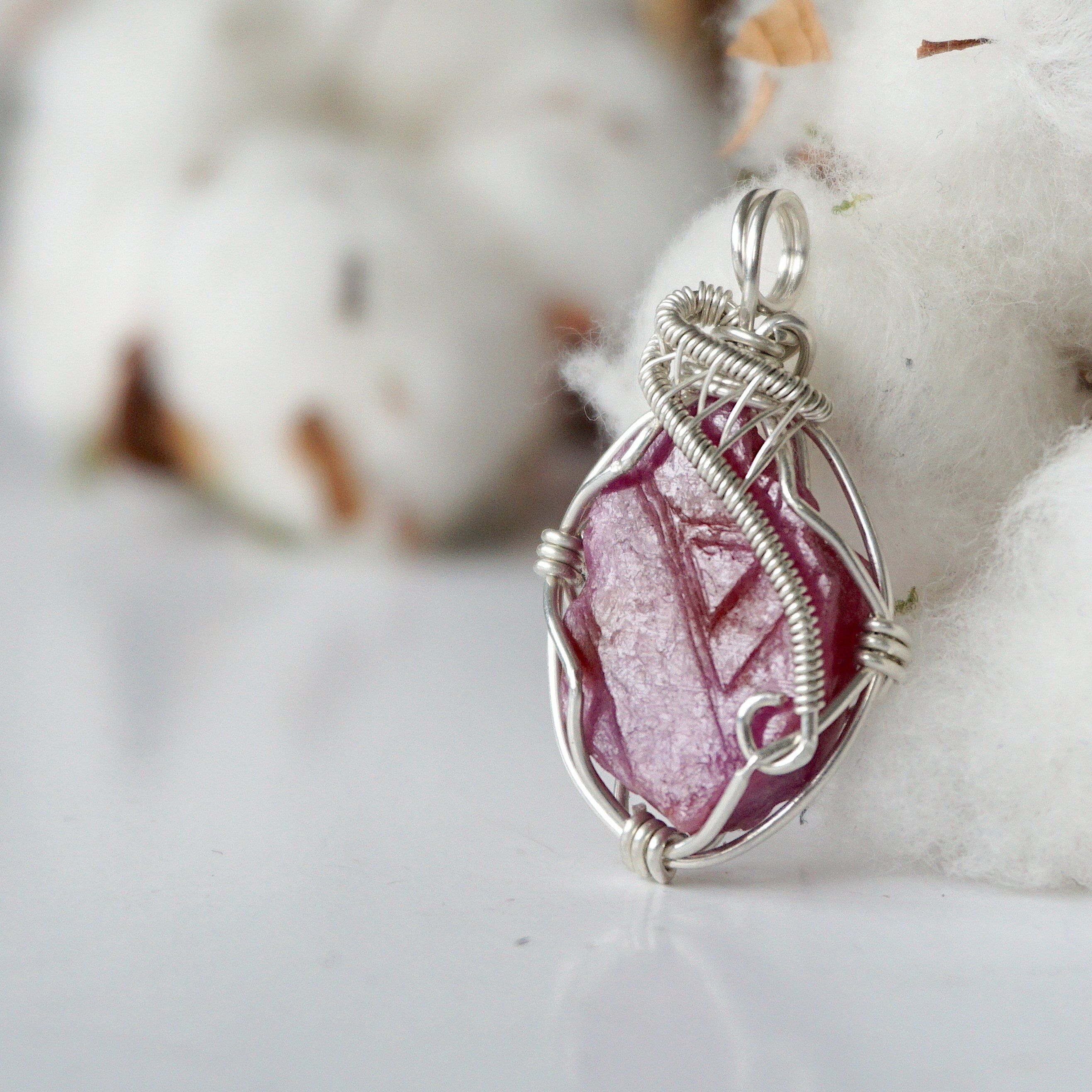 Exquisite Sterling Silver Ruby Necklace for Women | Elegant Jewelry Gift for Valentine's Day, Anniversary & Special Occasions