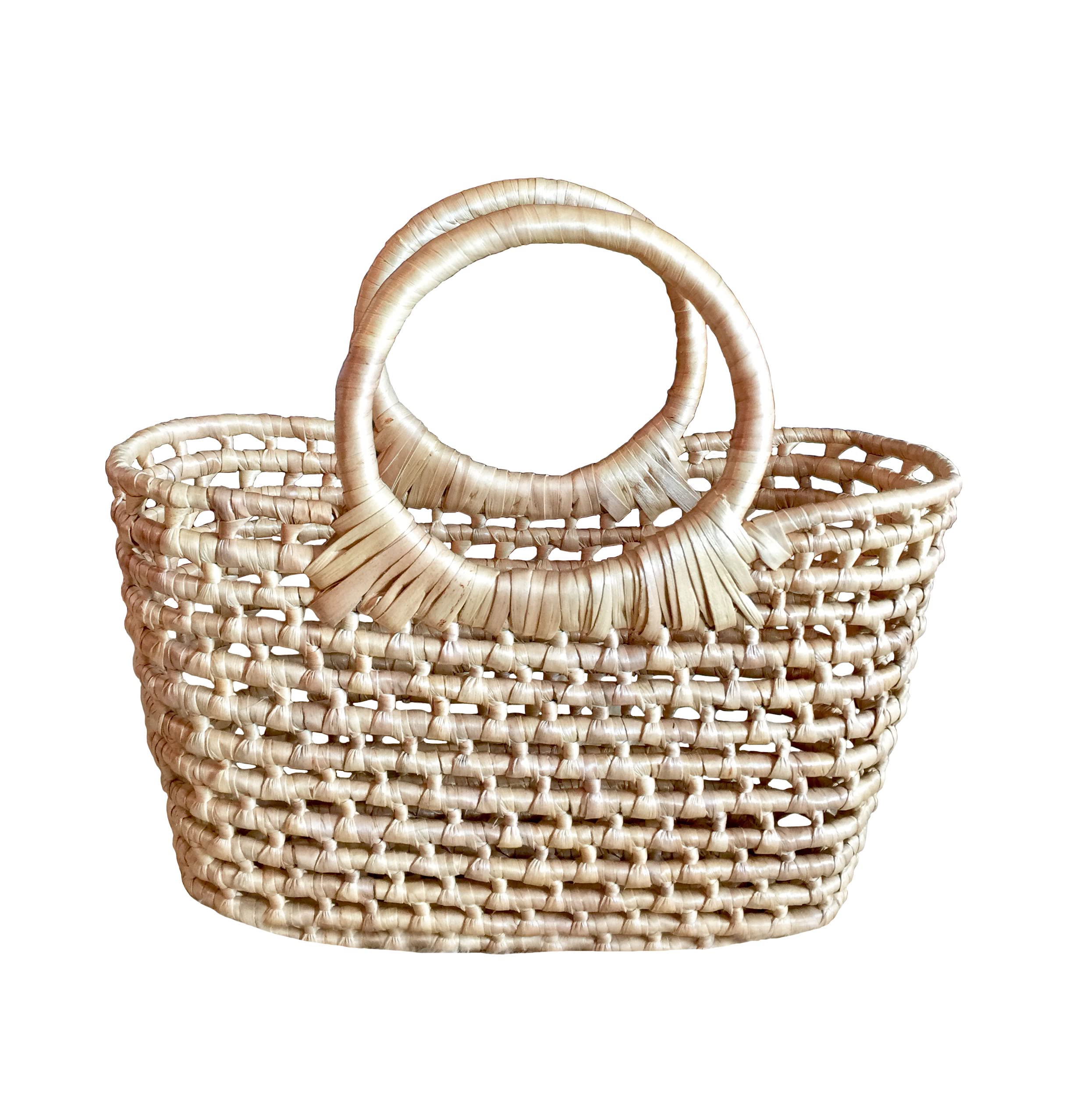 Mini Straw Bag - Small Woven Straw Tote for Beach, Market & Picnic | Eco-Friendly Handmade Basket Purse for Women | Perfect for Summer Outings, Shopping & Travel Accessories