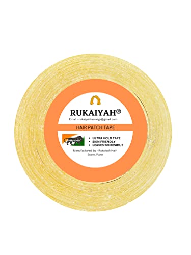 Rukaiyah® Double Sided Cotton Hair Wig Tape - Ultra Strong Hold for Toupees, Hairpieces & Extensions (1