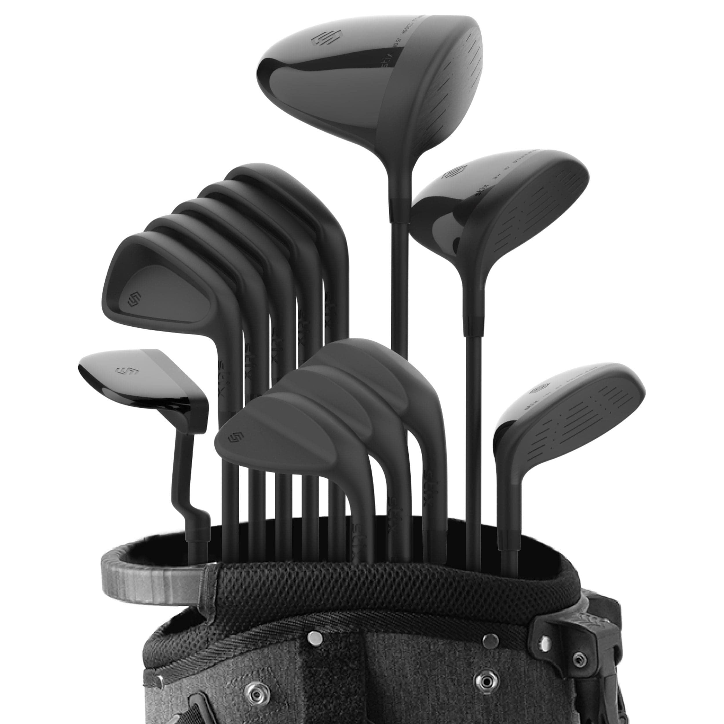 Stix Golf Co. Premium Pre-Built Performance Golf Club Set with Steel Shafts - Perfect for Beginners & Intermediate Golfers on Driving Range or Course