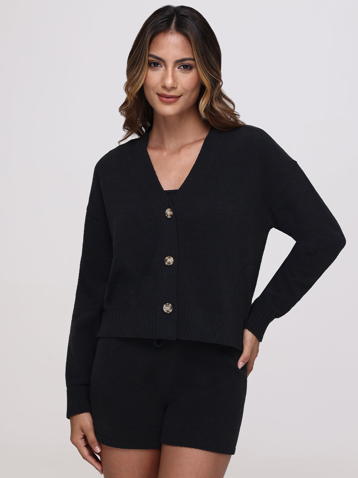 Riley Women's V-Neck Cardigan Sweater - Soft Knit Long Sleeve Open Front Wrap for Fall & Winter | Perfect for Office, Date Night & Casual Outfits