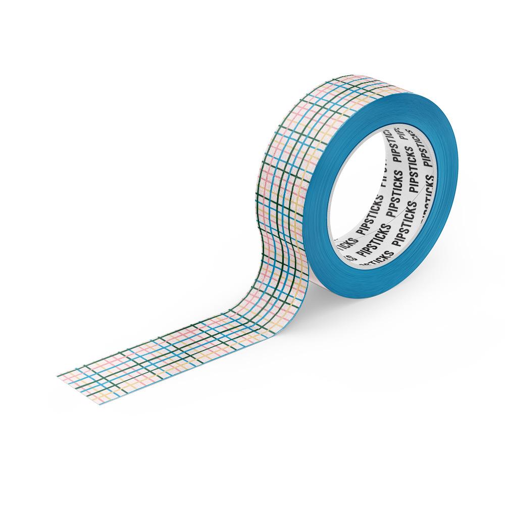 All Lined Up Washi Tape - Decorative Japanese Paper Tape for Scrapbooking, Journaling, DIY Crafts & Gift Wrapping - Perfect for Bullet Journals, Planners, and Home Decor