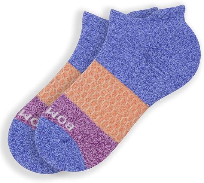 Bombas Women's Originals Comfortable Ankle Socks - Violet/Magenta, Medium - Perfect for Running, Yoga & Everyday Wear