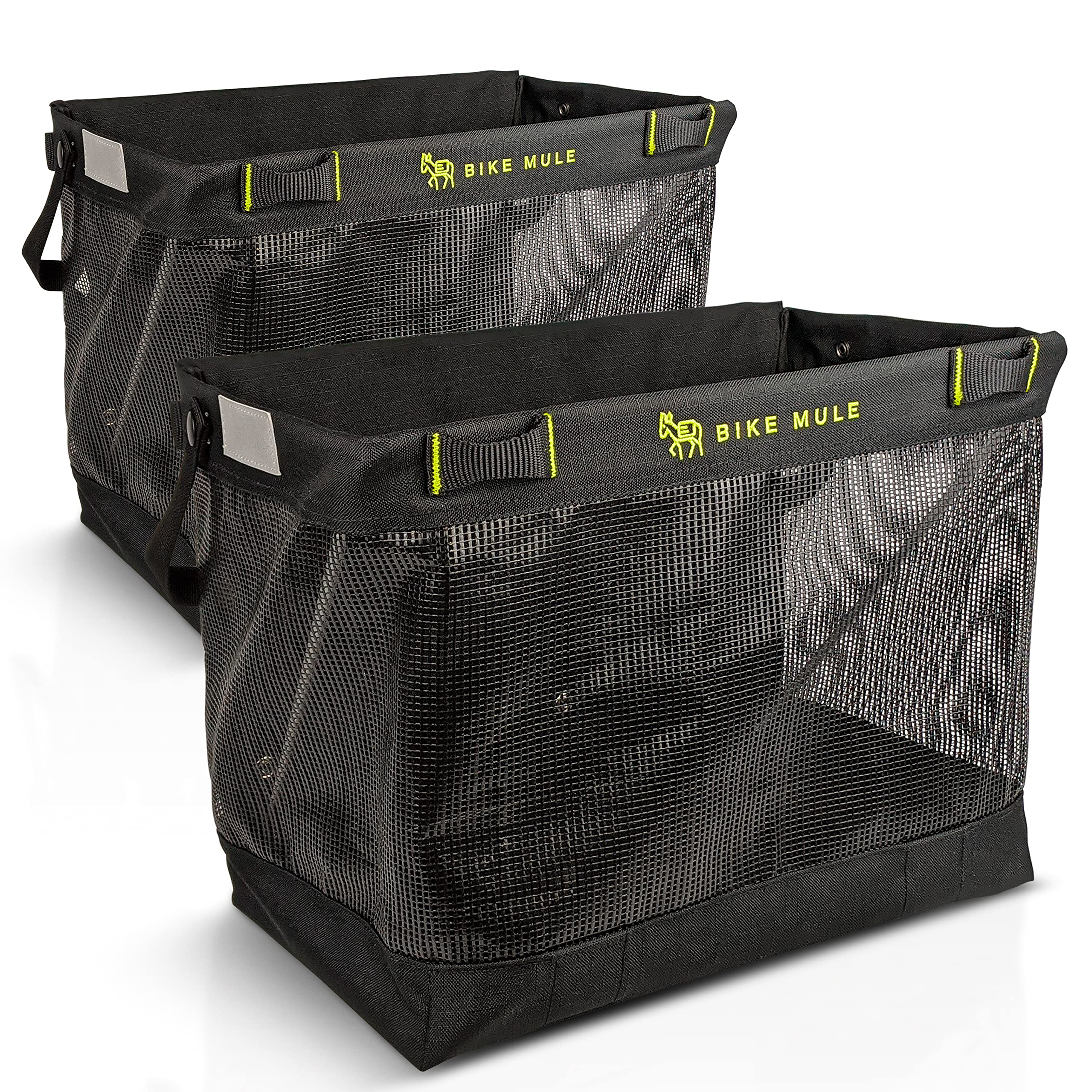 Best Grocery Pannier Bags for Bicycle Shopping - Waterproof Bike Basket Pair for Farmers Market & Commuting - Durable Bike Storage for Groceries, Work & Errands