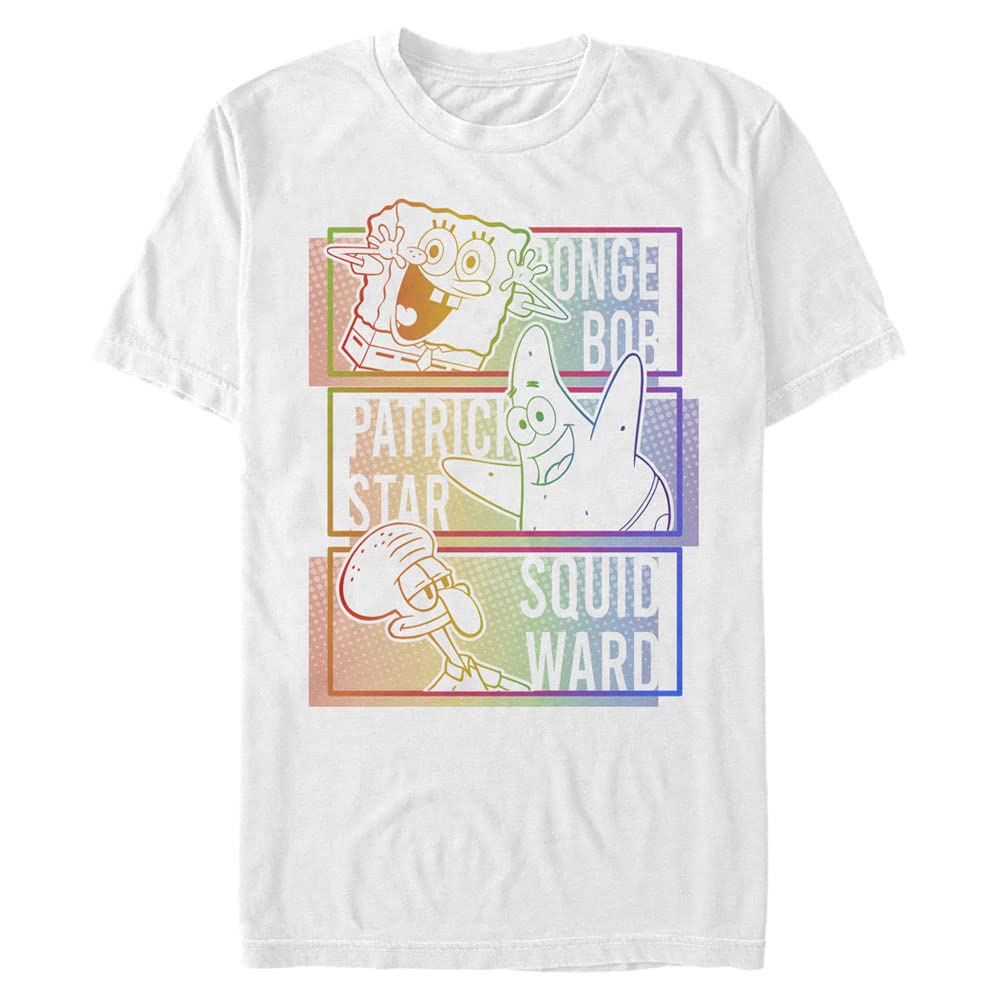 SpongeBob SquarePants Men's Big & Tall Graphic T-Shirt - Nickelodeon Cartoon Short Sleeve Tee for Casual Wear & Fan Gifts | Perfect for Everyday Outfits, Cosplay & SpongeBob Merch Collectors