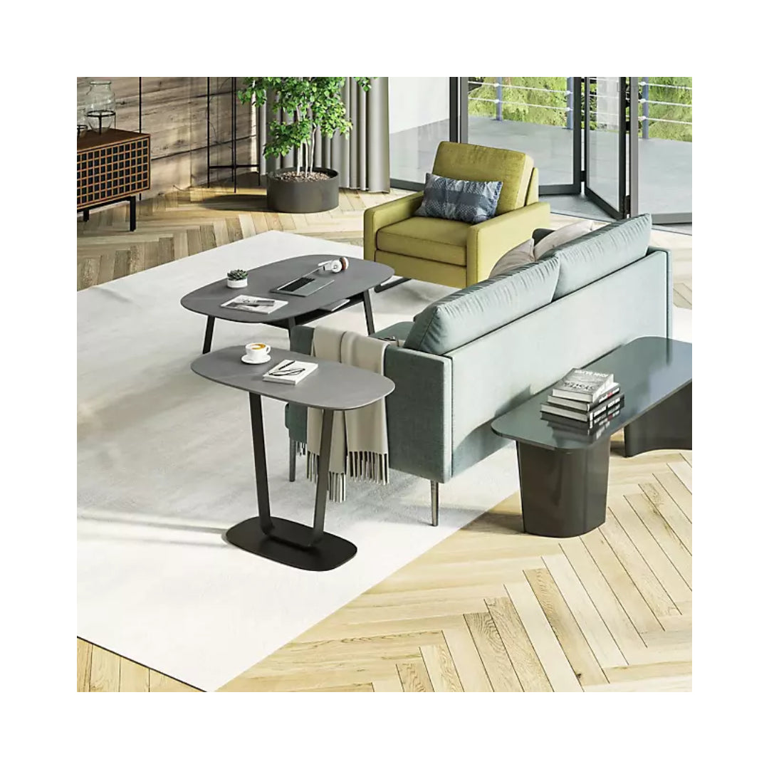 BDI Cloud 9 1186 End Table - Modern Nightstand with Storage Shelf, Bedside Table for Bedroom, Living Room & Office - Perfect for Holding Lamps, Books & Decor