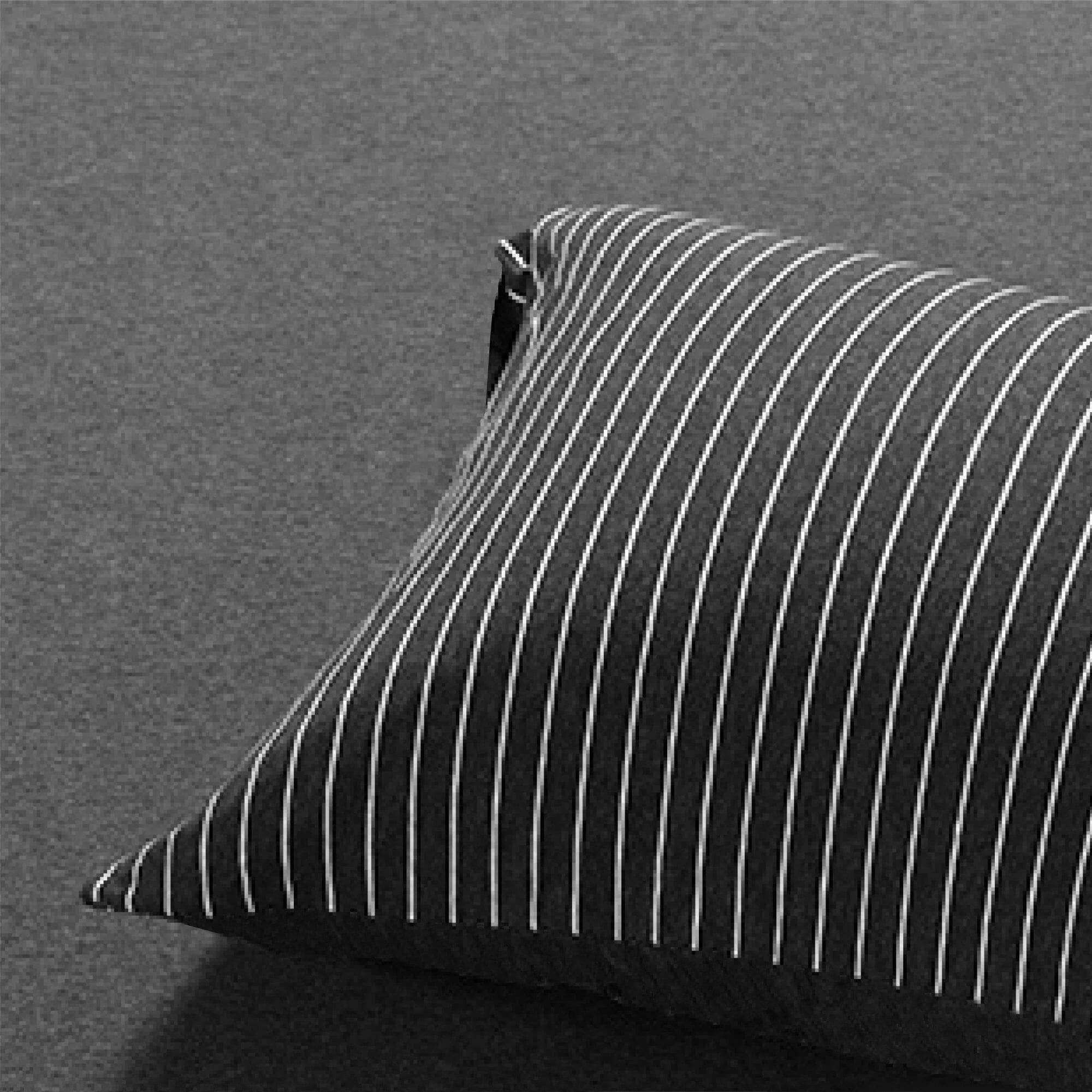 Premium Cotton Pure™ Classic Black Stripe Jersey Cotton Bedding Set - Soft & Breathable Queen Size Sheet Set with Pillowcases - Perfect for Cozy Nights & Guest Room Decor