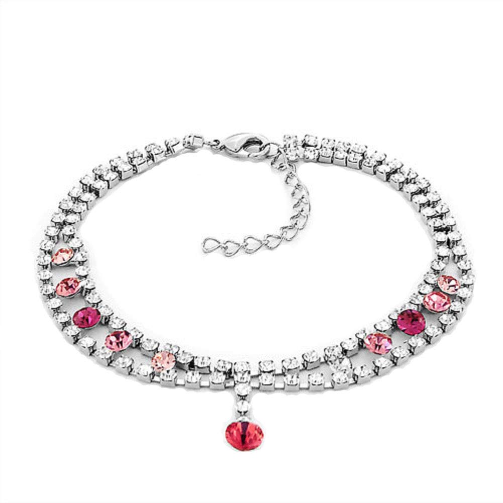 Crystal Adjustable Anklet for Women - Summer Jewelry Gift for Birthday & Mother's Day