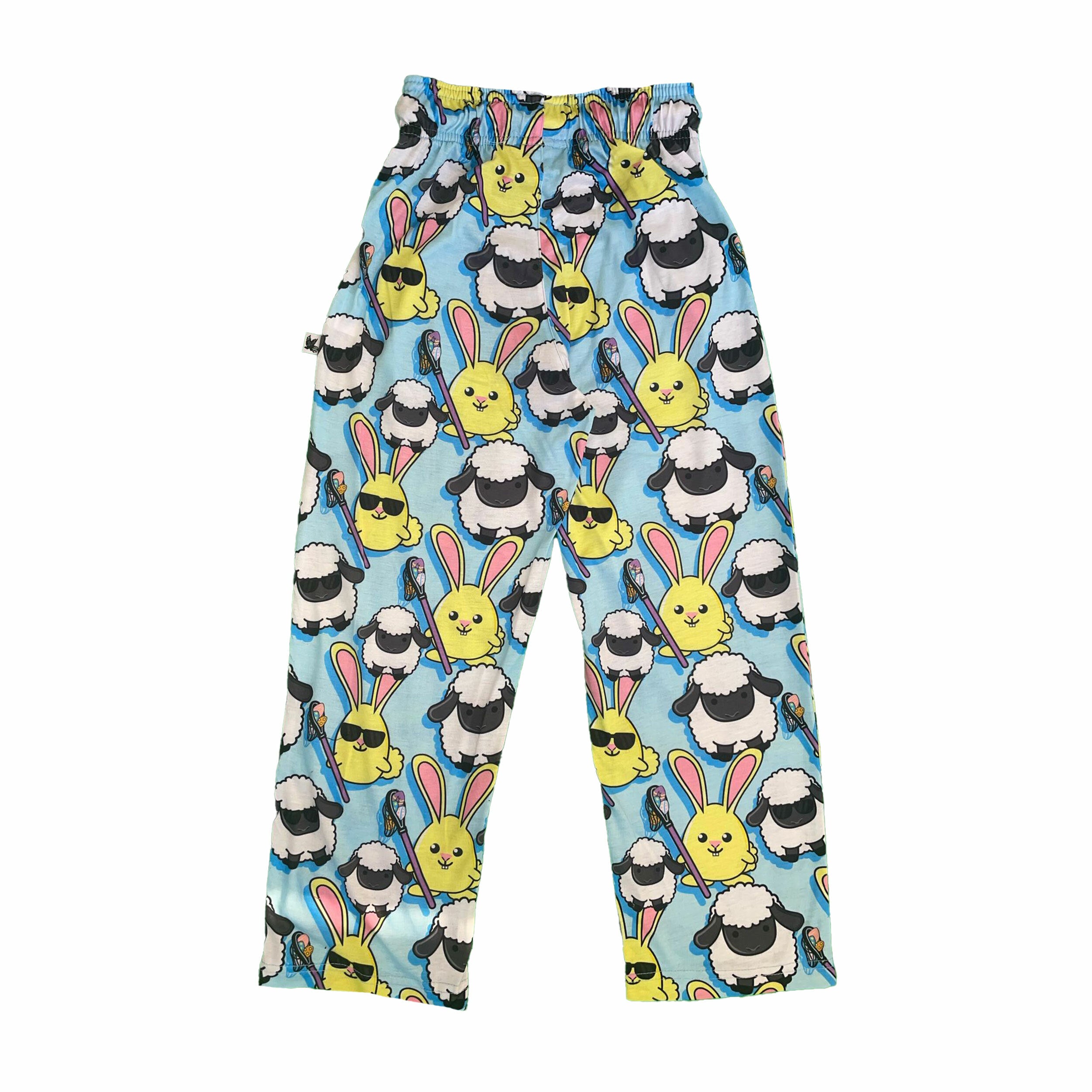 Youth & Adult Baaad To The Flow Easter Lounge Pants - Soft Holiday Pajama Pants for Women & Men - Perfect for Easter Celebrations, Family Gatherings & Cozy Home Relaxation