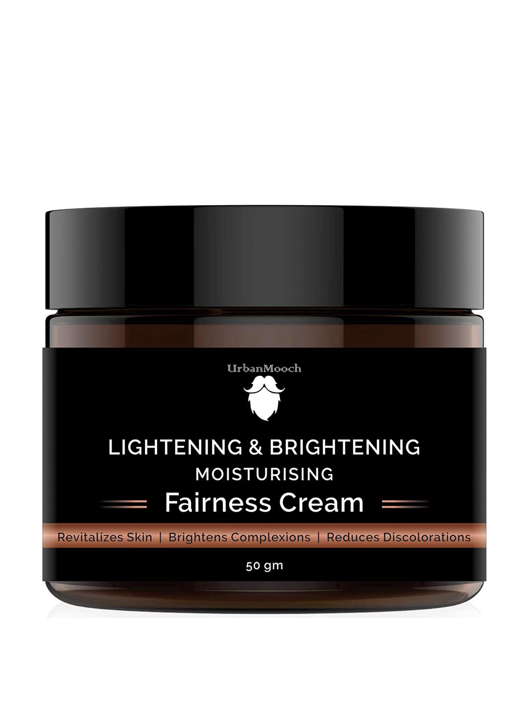 UrbanMooch Brightening & Moisturizing Fairness Cream for Men - Skin Lightening, Anti-Aging Face Moisturizer (50g) | Daily Hydration & Youthful Glow for Men's Skincare Routine