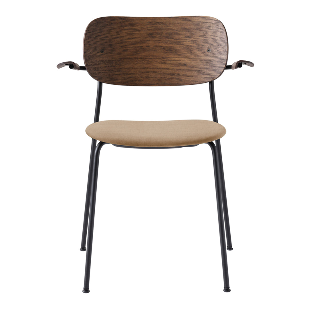 Modern Upholstered Dining Chair with Armrests - Comfortable & Stylish Seating for Kitchen, Dining Room, and Home Office